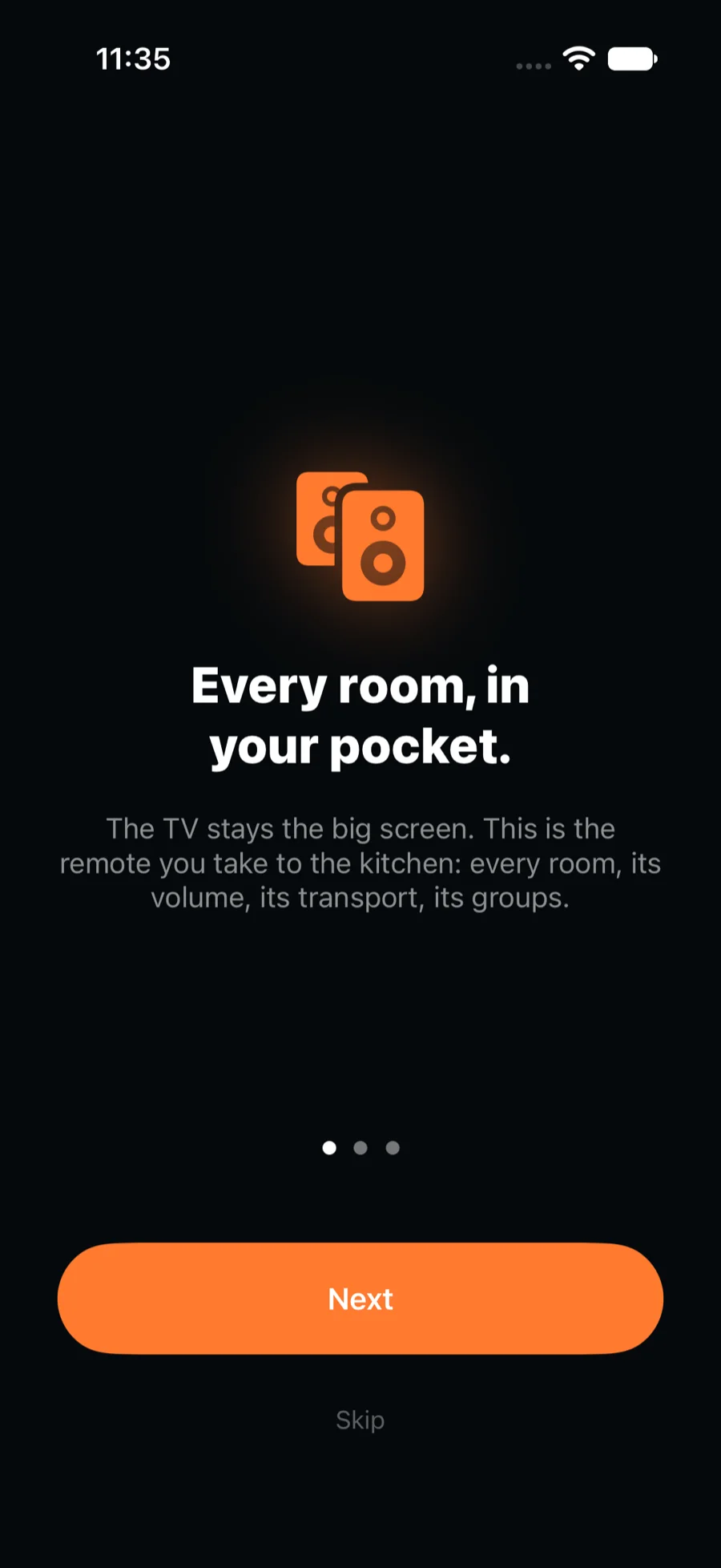 Dial on iPhone: the first-run walkthrough