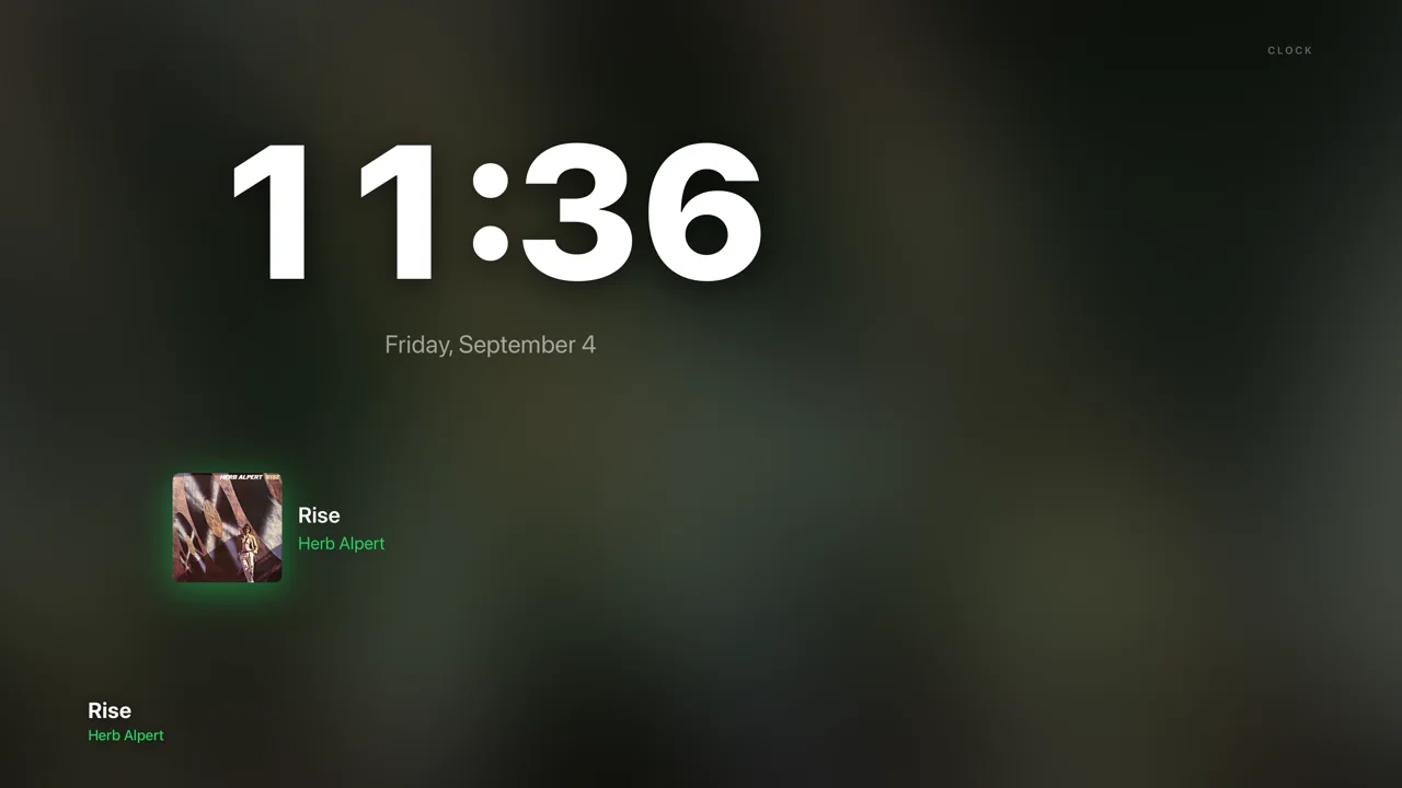 Dial screensaver, clock stage